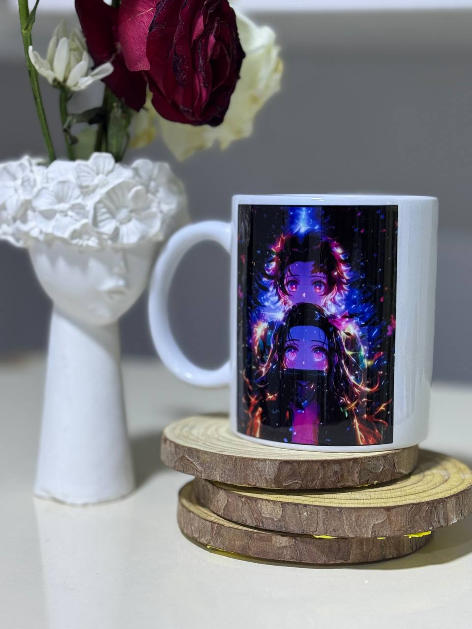 كوب سيراميك مطبوع - تصميم أنمي